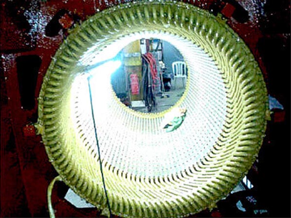 Stator Winding After Completed Rewind